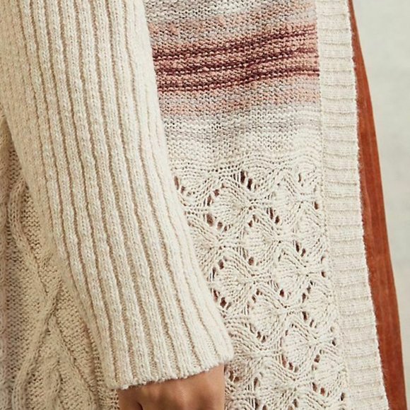 Anthropologie Pilcro Jemma Cable-Knit Cardigan size M/L new with tag - Picture 3 of 11